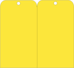 AccuformNMC RPT156 Blank Tag Rectangle, 3" High, 6" Wide, Vinyl, "Blank"