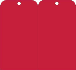 AccuformNMC RPT157 Blank Tag Rectangle, 3" High, 6" Wide, Vinyl, "Blank"