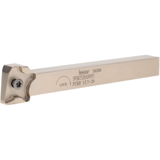Iscar 2301625 Indexable Grooving-Cutoff Toolholder PCHR 12.7-24, 0.0197 to 1/8" Groove Width, 0.256" Max Depth of Cut, Right Hand