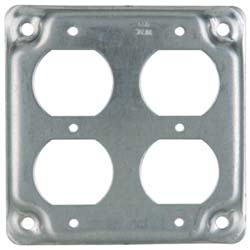Cooper Crouse-Hinds TP510 Square Surface Electrical Box Cover Steel