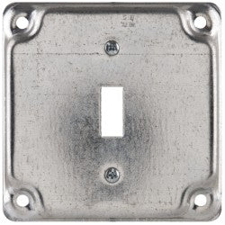 Cooper Crouse-Hinds TP512 Square Surface Electrical Box Cover Steel