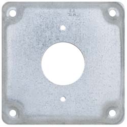 Cooper Crouse-Hinds TP514 Square Surface Electrical Box Cover Steel