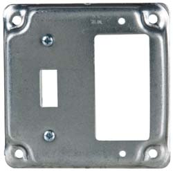 Cooper Crouse-Hinds TP515 Square Surface Electrical Box Cover Steel