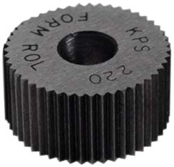 STAFFORD SPECIAL TOOLS KNS-210 Standard Knurl Wheel 3/4" Dia, 90 &deg Tooth Angle, 10 TPI, Straight, High Speed Steel