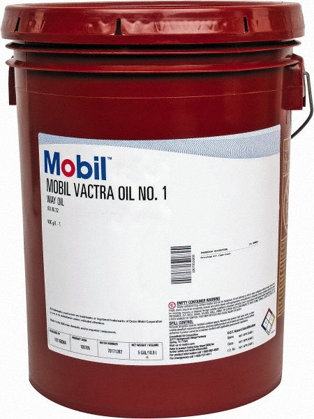Mobil 100705 Way Oil Vactra #1, 5 gal Pail