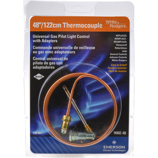 White-Rodgers H06E048S1 48" Lead Length Universal Replacement HVAC Thermocouple
