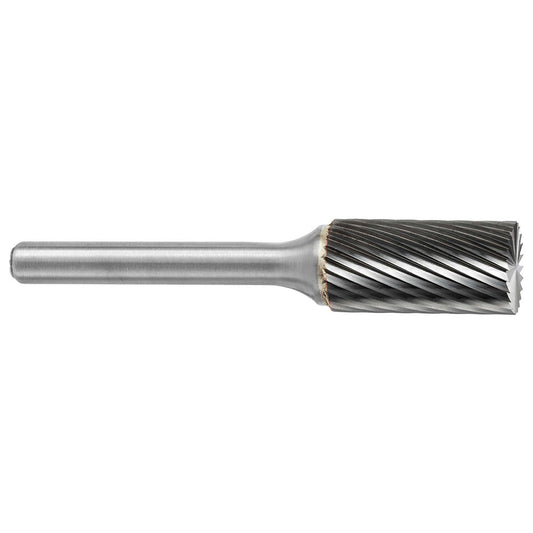 Kyocera SGS Precision Tools 10825 Abrasive Burr SB-14 C, 3/16" Cut Dia, Cylinder With End Cut, Single Cut