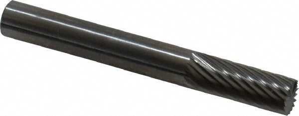 Kyocera SGS Precision Tools 10850 Abrasive Burr SB-1, 1/4" Cut Dia, Cylinder With End Cut, Single Cut