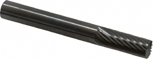 Kyocera SGS Precision Tools 10850 Abrasive Burr SB-1, 1/4" Cut Dia, Cylinder With End Cut, Single Cut