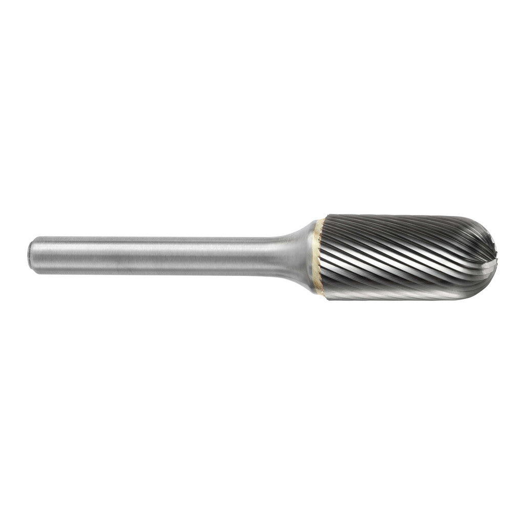 Kyocera SGS Precision Tools 11900 Abrasive Burr SC-6, 5/8" Cut Dia, Ball Nose Cylinder, Single Cut