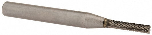 Kyocera SGS Precision Tools 11278 Abrasive Burr SB-12, 1/8" Cut Dia, Cylinder With End Cut, Double Cut