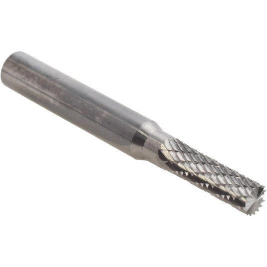 Kyocera SGS Precision Tools 10328 Abrasive Burr SB-14, 3/16" Cut Dia, Cylinder With End Cut, Double Cut