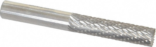 Kyocera SGS Precision Tools 10878 Abrasive Burr SB-1L, 1/4" Cut Dia, Cylinder With End Cut, Double Cut