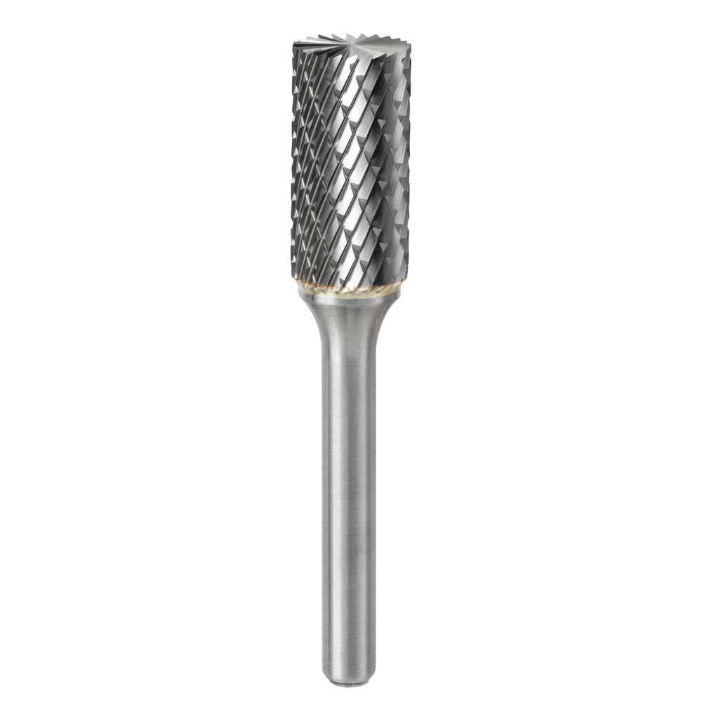 Kyocera SGS Precision Tools 11028 Abrasive Burr SB-5, 1/2" Cut Dia, Cylinder With End Cut, Double Cut