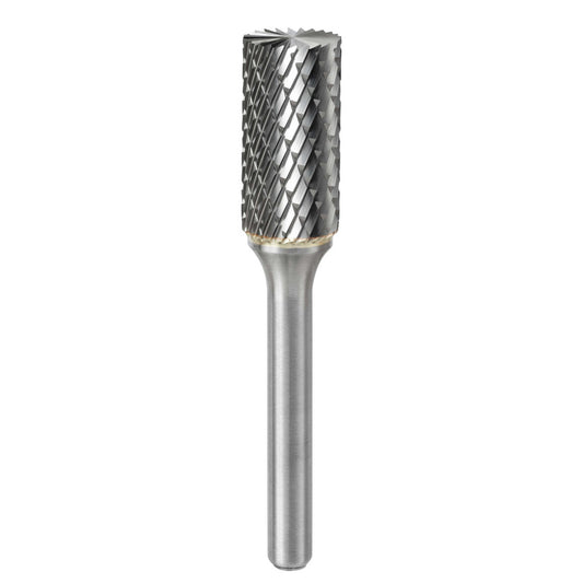 Kyocera SGS Precision Tools 11028 Abrasive Burr SB-5, 1/2" Cut Dia, Cylinder With End Cut, Double Cut