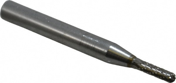 Kyocera SGS Precision Tools 12053 Abrasive Burr SC-11, 1/8" Cut Dia, Ball Nose Cylinder, Double Cut