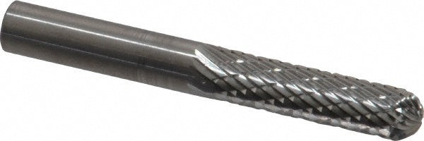 Kyocera SGS Precision Tools 11728 Abrasive Burr SC-1L, 1/4" Cut Dia, Ball Nose Cylinder, Double Cut