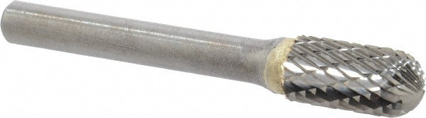 Kyocera SGS Precision Tools 11778 Abrasive Burr SC-3, 3/8" Cut Dia, Ball Nose Cylinder, Double Cut