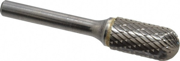 Kyocera SGS Precision Tools 11878 Abrasive Burr SC-5, 1/2" Cut Dia, Ball Nose Cylinder, Double Cut