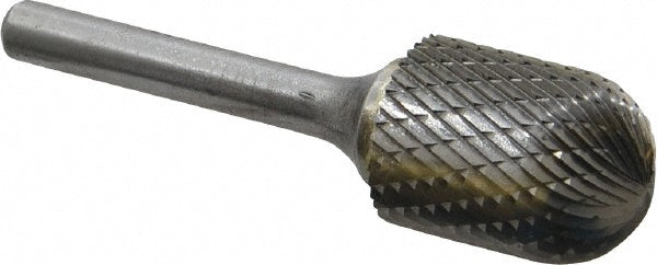 Kyocera SGS Precision Tools 11953 Abrasive Burr SC-7, 3/4" Cut Dia, Ball Nose Cylinder, Double Cut