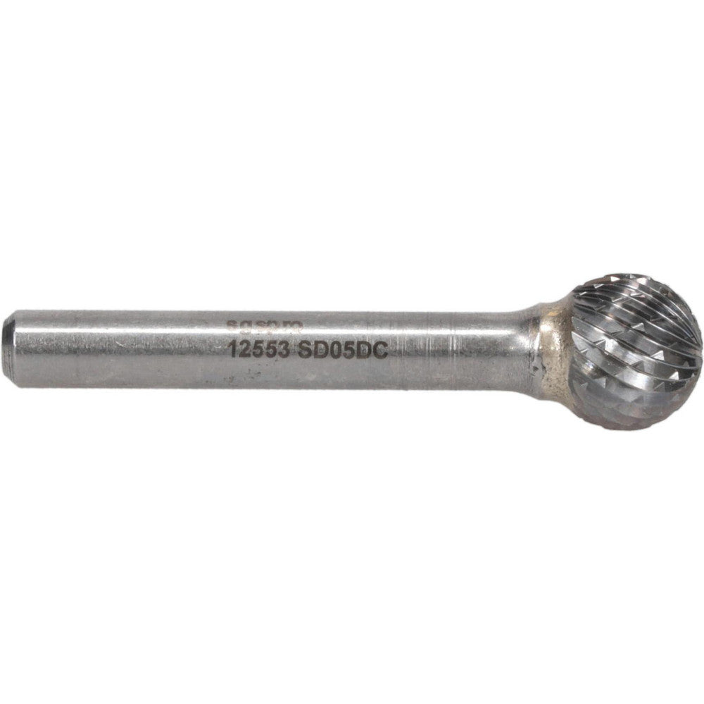 Kyocera SGS Precision Tools 12553 Abrasive Burr SD-5, 1/2" Cut Dia, Ball, Double Cut