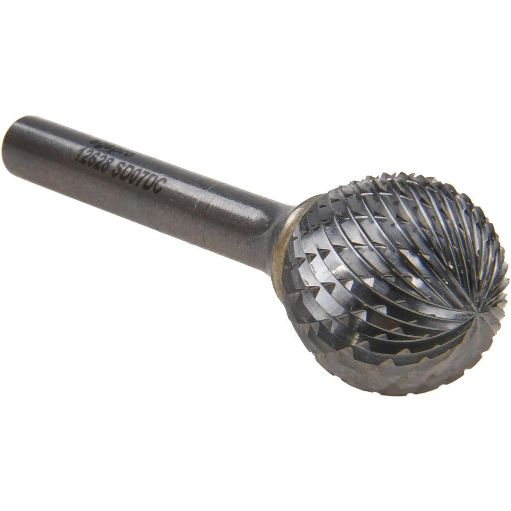 Kyocera SGS Precision Tools 12628 Abrasive Burr SD-7, 3/4" Cut Dia, Ball, Double Cut