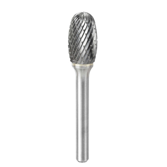 Kyocera SGS Precision Tools 13003 Abrasive Burr SE-5, 1/2" Cut Dia, Oval, Double Cut
