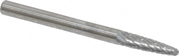 Kyocera SGS Precision Tools 13303 Abrasive Burr SF-1, 1/4" Cut Dia, Ball Nose Tree, Double Cut