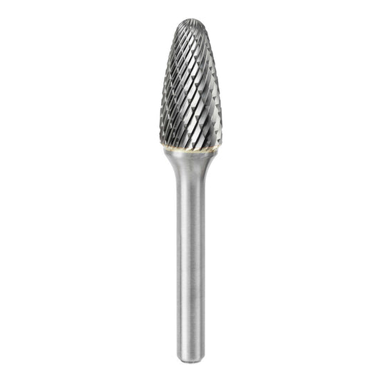 Kyocera SGS Precision Tools 13328 Abrasive Burr SF-3, 3/8" Cut Dia, Ball Nose Tree, Double Cut