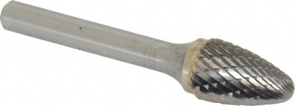 Kyocera SGS Precision Tools 13528 Abrasive Burr SF-13, 1/2" Cut Dia, Ball Nose Tree, Double Cut