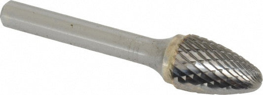 Kyocera SGS Precision Tools 13528 Abrasive Burr SF-13, 1/2" Cut Dia, Ball Nose Tree, Double Cut