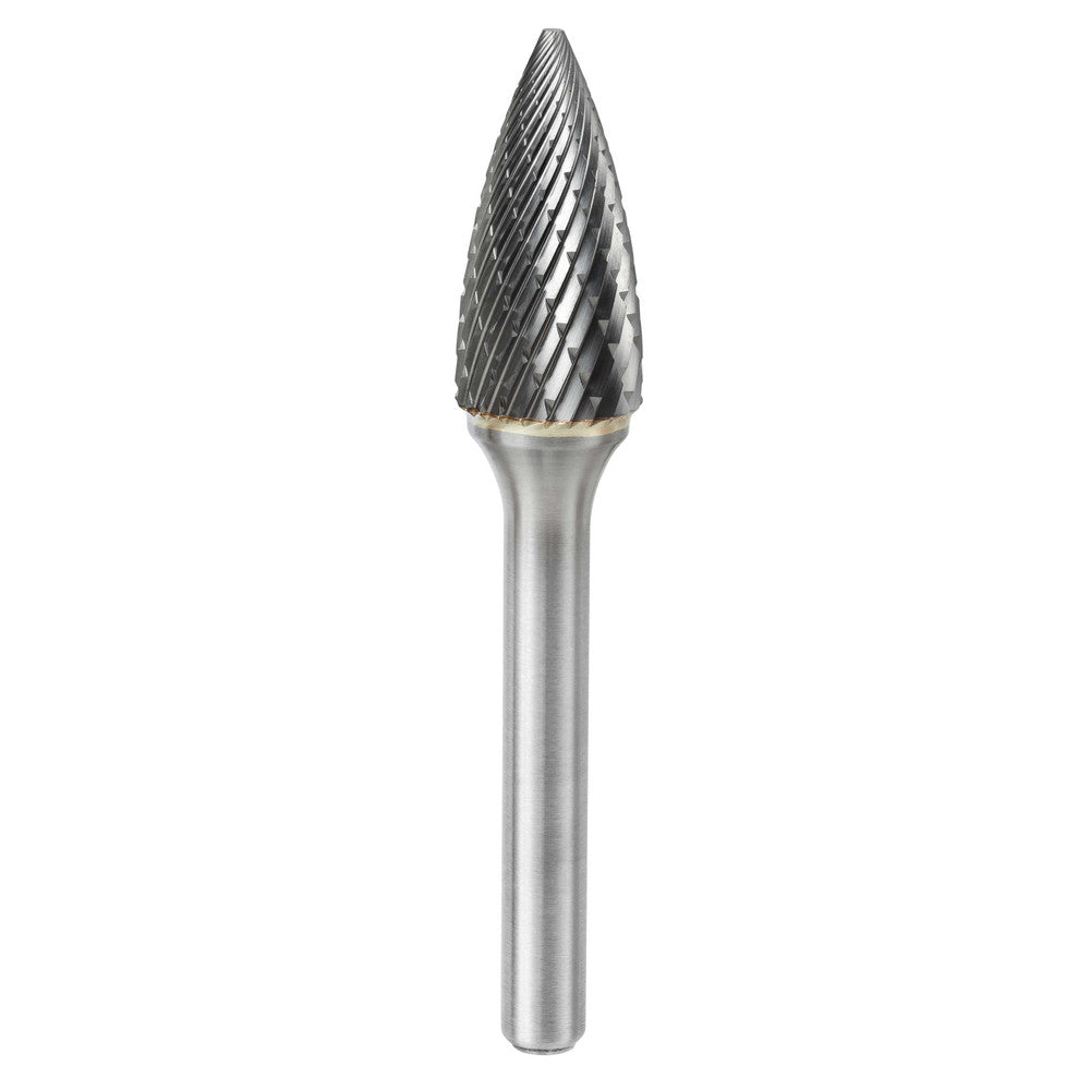 Kyocera SGS Precision Tools 13928 Abrasive Burr SG-5, 1/2" Cut Dia, Tree With Pointed End, Double Cut