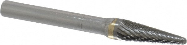 Kyocera SGS Precision Tools 15203 Abrasive Burr SL-2, 5/16" Cut Dia, Ball Nose Cone, Double Cut