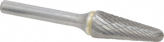 Kyocera SGS Precision Tools 15253 Abrasive Burr SL-4, 1/2" Cut Dia, Ball Nose Cone, Double Cut