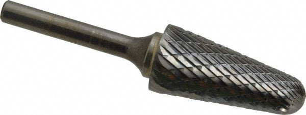 Kyocera SGS Precision Tools 15353 Abrasive Burr SL-7, 3/4" Cut Dia, Ball Nose Cone, Double Cut