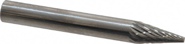 Kyocera SGS Precision Tools 15503 Abrasive Burr SM-1, 1/4" Cut Dia, Cone, Double Cut