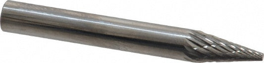Kyocera SGS Precision Tools 15503 Abrasive Burr SM-1, 1/4" Cut Dia, Cone, Double Cut