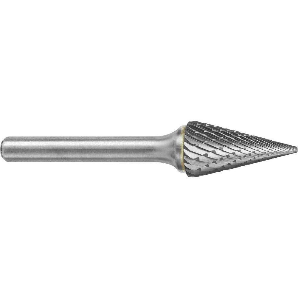 Kyocera SGS Precision Tools 15553 Abrasive Burr SM-3, 1/4" Cut Dia, Cone, Double Cut