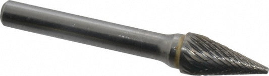 Kyocera SGS Precision Tools 15578 Abrasive Burr SM-4, 3/8" Cut Dia, Cone, Double Cut