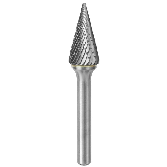 Kyocera SGS Precision Tools 15603 Abrasive Burr SM-5, 1/2" Cut Dia, Cone, Double Cut