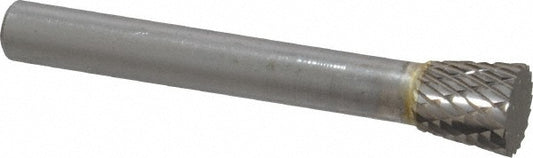 Kyocera SGS Precision Tools 15878 Abrasive Burr SN-2, 3/8" Cut Dia, Inverted Cone, Double Cut