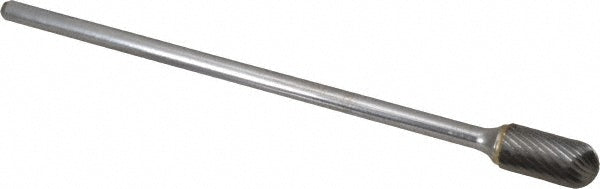 Kyocera SGS Precision Tools 16375 Abrasive Burr SC-5L6, 1/2" Cut Dia, Ball Nose Cylinder, Single Cut