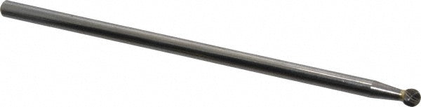Kyocera SGS Precision Tools 16400 Abrasive Burr SD-1L6, 1/4" Cut Dia, Ball, Single Cut
