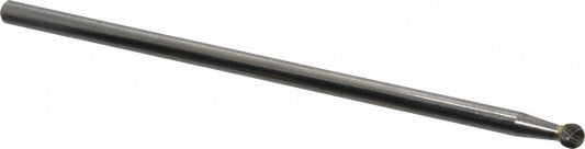 Kyocera SGS Precision Tools 16400 Abrasive Burr SD-1L6, 1/4" Cut Dia, Ball, Single Cut
