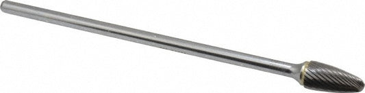 Kyocera SGS Precision Tools 16600 Abrasive Burr SF-5L6, 1/2" Cut Dia, Ball Nose Tree, Single Cut