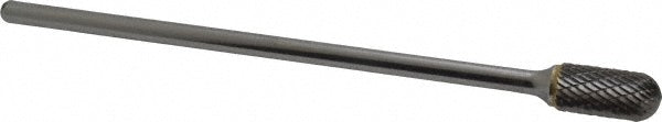 Kyocera SGS Precision Tools 16378 Abrasive Burr SC-5L6, 1/2" Cut Dia, Ball Nose Cylinder, Double Cut