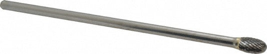 Kyocera SGS Precision Tools 16503 Abrasive Burr SE-3L6, 3/8" Cut Dia, Oval, Double Cut