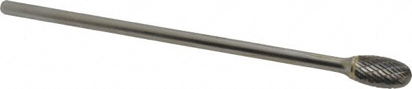 Kyocera SGS Precision Tools 16528 Abrasive Burr SE-5L6, 1/2" Cut Dia, Oval, Double Cut