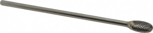 Kyocera SGS Precision Tools 16528 Abrasive Burr SE-5L6, 1/2" Cut Dia, Oval, Double Cut