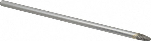 Kyocera SGS Precision Tools 16553 Abrasive Burr SF-1L6, 1/4" Cut Dia, Ball Nose Tree, Double Cut